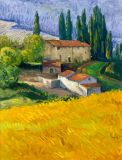 ***Italy - Print - Tuscan Farm  - canvas print 40x30 with gallery wrap edge $1140. paper prints available